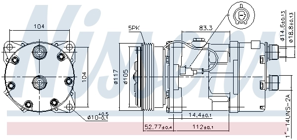 Compresseur, climatisation NISSENS 89123