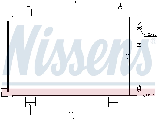 Condenseur, climatisation NISSENS 940434