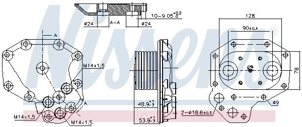 Radiateur d'huile NISSENS 91140