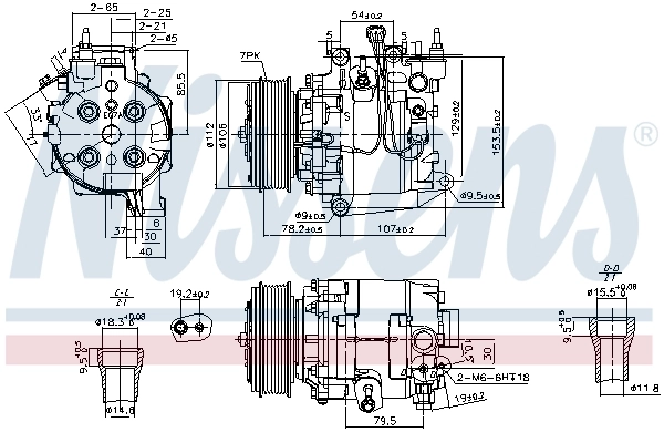 Compresseur, climatisation NISSENS 890167