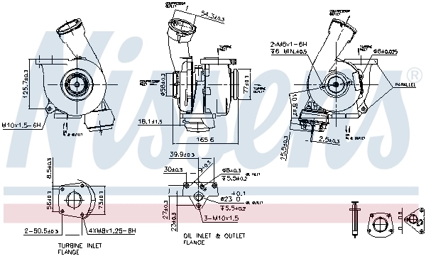 Turbocompresseur, suralimentation NISSENS 93176
