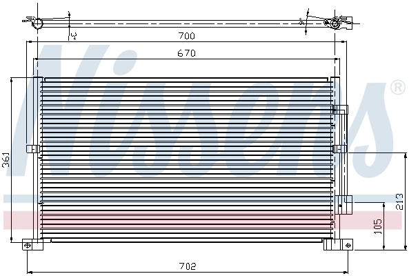 Condenseur, climatisation NISSENS 94585