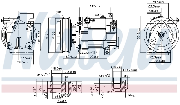 Compresseur, climatisation NISSENS 89549