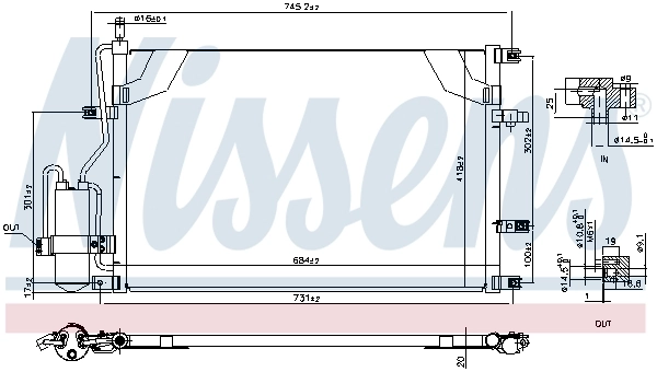 Condenseur, climatisation NISSENS 94525