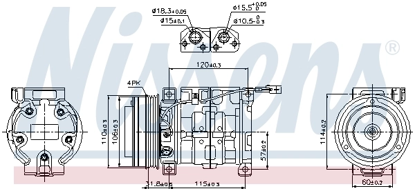Compresseur, climatisation NISSENS 89099