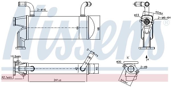 Радіатор EGR NISSENS (989327)