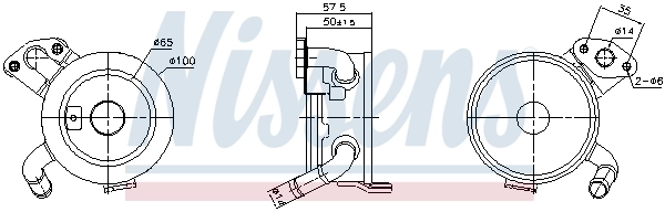 Radiateur d'huile NISSENS 91379