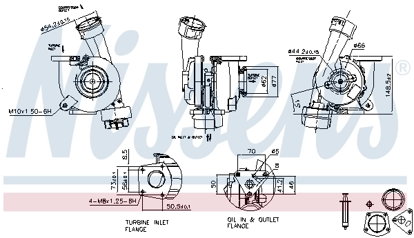 Turbocompresseur, suralimentation NISSENS 93118