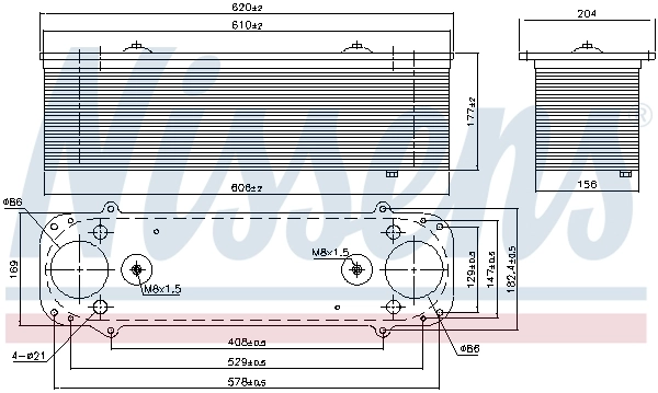 Intercooler, échangeur NISSENS 961550