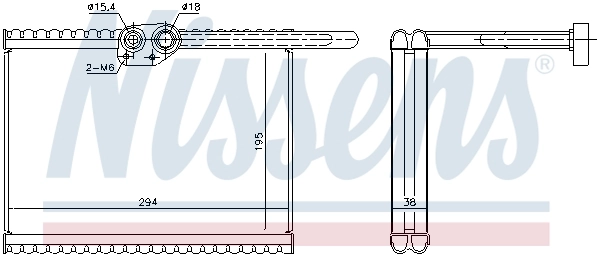 Évaporateur climatisation NISSENS 92324