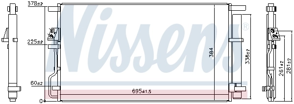 Condenseur, climatisation NISSENS 940820