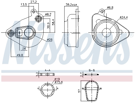 Radiateur d'huile NISSENS 91362