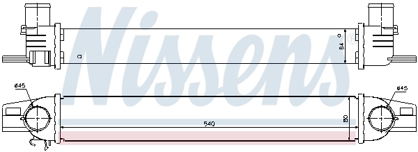 Intercooler, échangeur NISSENS 96536