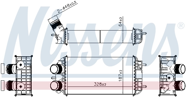 Intercooler, échangeur NISSENS 961318