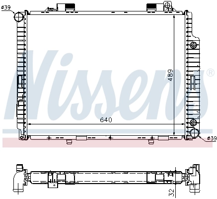 Radiateur, refroidissement du moteur NISSENS 62665A