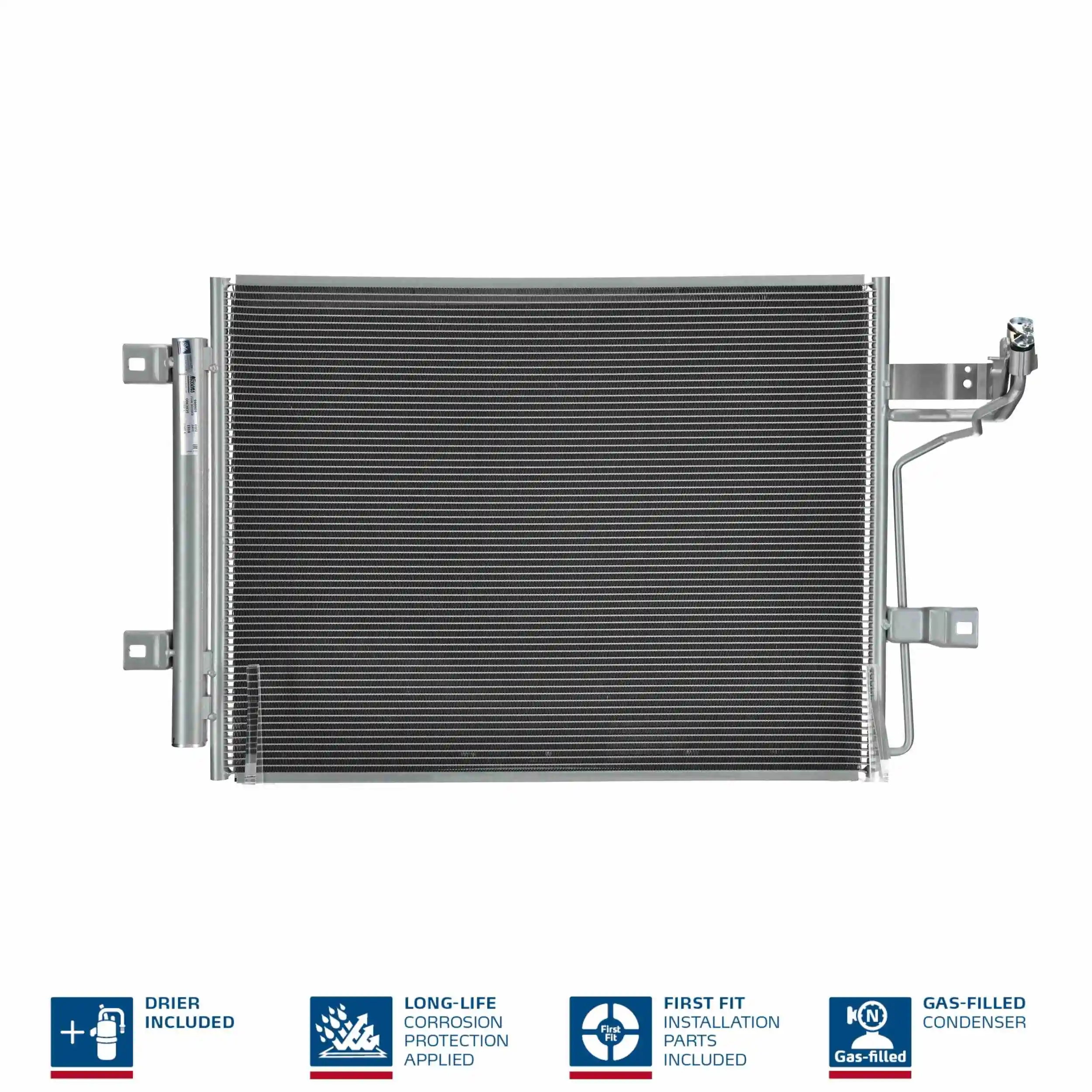 NISSENS 940909 — Конденсатор кондиціонера MAZDA 3 01/19+ SKYACTIV (вир-во Nissens)
