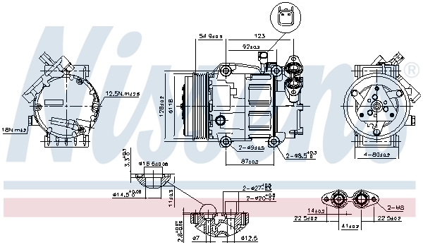 Compresseur, climatisation NISSENS 89336