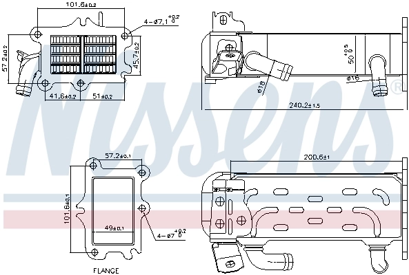 Cooler, exhaust gas recirculation