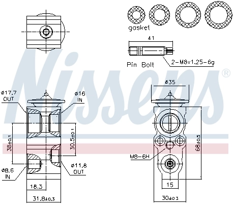 Détendeur, climatisation NISSENS 999482