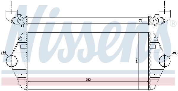 Intercooler, échangeur NISSENS 96849