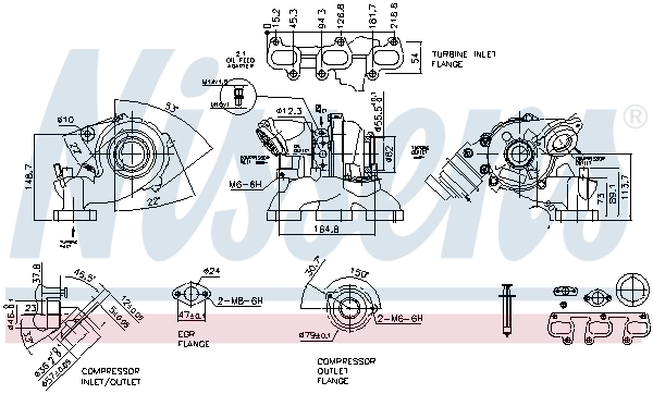 Turbocompresseur, suralimentation NISSENS 93071