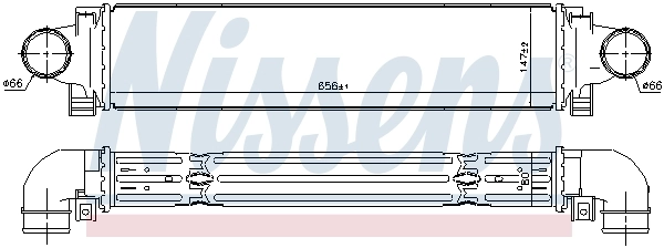 Intercooler, échangeur NISSENS 96346
