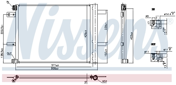 Condenseur, climatisation NISSENS 941090
