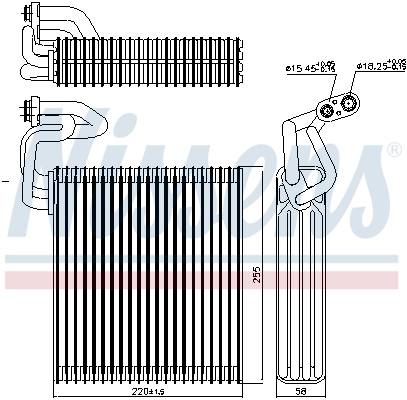 Évaporateur climatisation NISSENS 92214