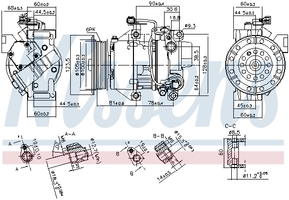 Compresseur, climatisation NISSENS 89443