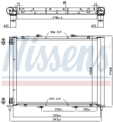 Module de refroidissement NISSENS 637626