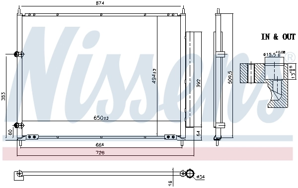 Condenseur, climatisation NISSENS 940843