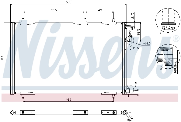 Condenseur, climatisation NISSENS 94855