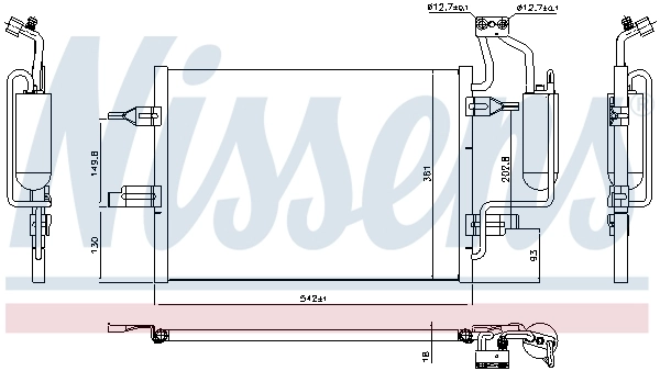Condenseur, climatisation NISSENS 94624