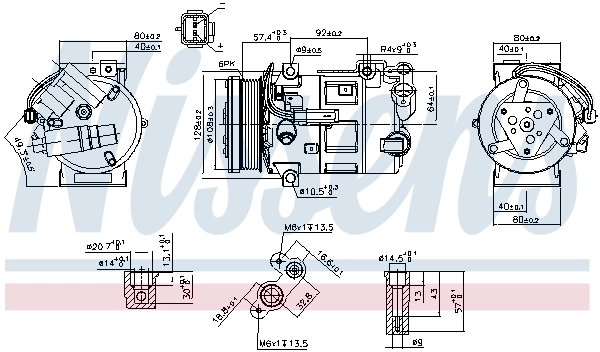 NISSENS 890210 — Компресор кондиціонера