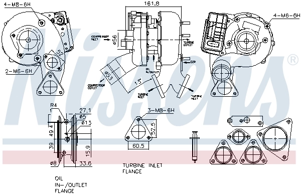 Turbocompresseur, suralimentation NISSENS 93329