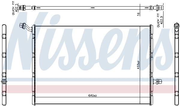 Radiateur basse température, intercooler NISSENS 606292