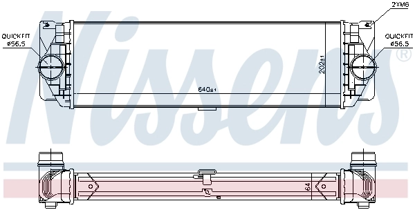 Intercooler, échangeur NISSENS 96526