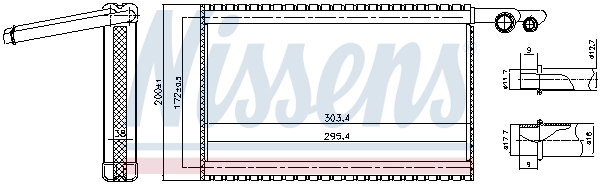 Évaporateur climatisation NISSENS 92329