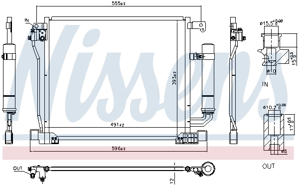 Condenseur, climatisation NISSENS 940555