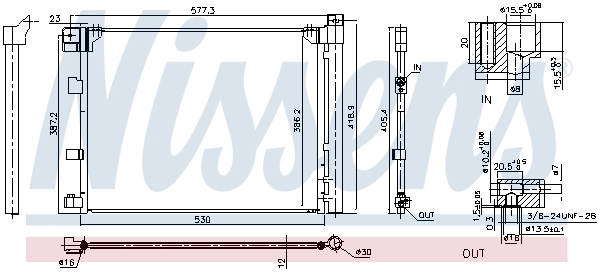 Condenseur, climatisation NISSENS 940850