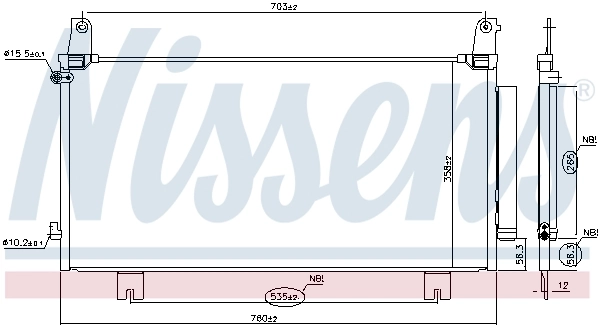 Condenseur, climatisation NISSENS 941219
