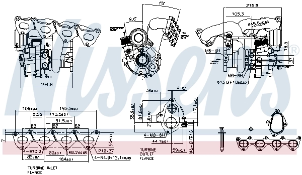 Turbocompresseur, suralimentation NISSENS 93130