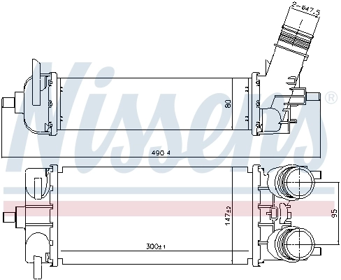 Intercooler, échangeur NISSENS 961509