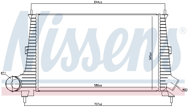Intercooler, échangeur NISSENS 96891