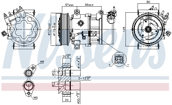 Compresseur, climatisation NISSENS 89053