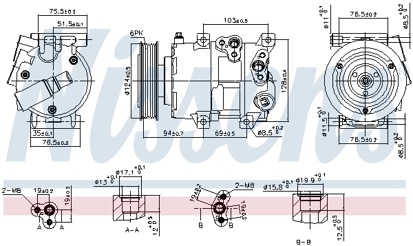 Compresseur, climatisation NISSENS 890899