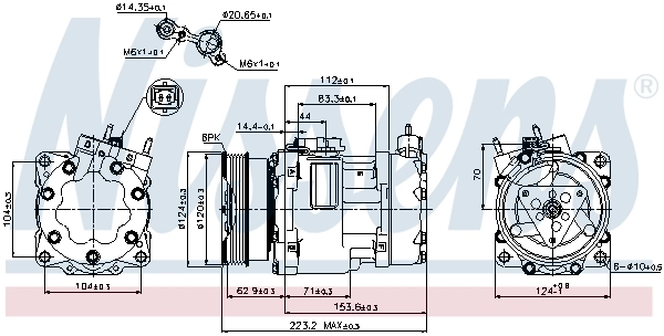 Compresseur, climatisation NISSENS 89178