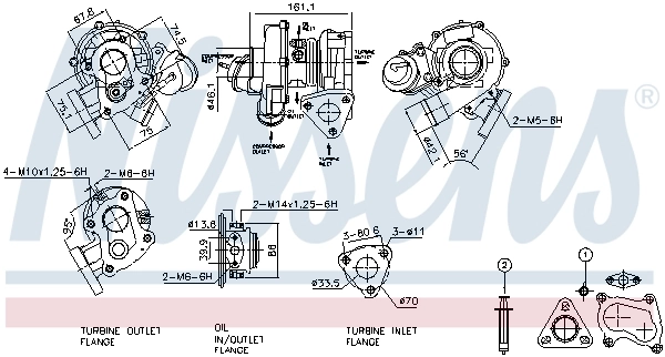 Turbocompresseur, suralimentation NISSENS 93113