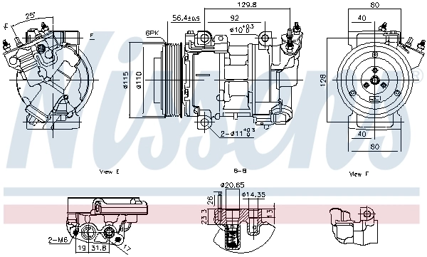 Compresseur, climatisation NISSENS 891016