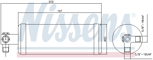 Filtre déshydratant, climatisation NISSENS 95980